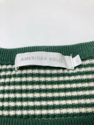 AMERICAN HOLIC/アメリカンホリック/ニット/セーター/トップス/グリーン/M