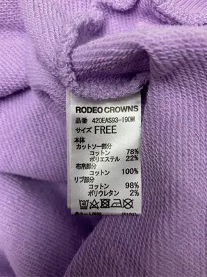 RODEO CROWNS/ロデオクラウンズ/スウェット/トップス/パープル/FREE