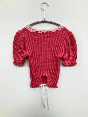 MAISON DE THERESE/メゾンドゥテレーズ/Tシャツ/カットソー/トップス/ピンク