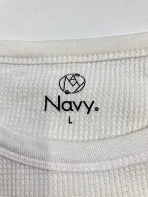 NAVY/ネイビー/Tシャツ/カットソー/トップス/ホワイト/L