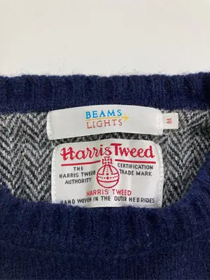 Harris Tweed/ハリスツイード/ニット/セーター/トップス/ネイビー/M