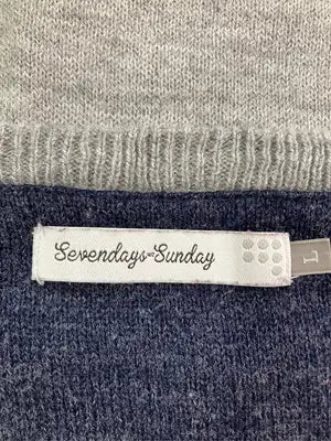 SEVENDAYS=SUNDAY/セブンデイズサンデイ/ニット/セーター/トップス/グレー/L