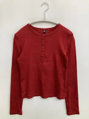UNIQLO/ユニクロ/Tシャツ/カットソー/トップス/レッド/S