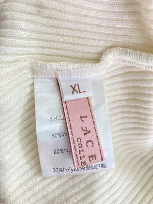 LACEMADE/レースメイド/Tシャツ/カットソー/トップス/アイボリー/XL