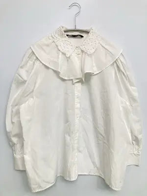 ZARA/ザラ/シャツ/ブラウス/トップス/ホワイト/L