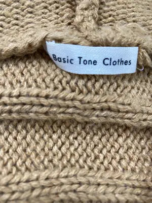 Basic Tone Clothes/ニット/セーター/トップス/ブラウン/M