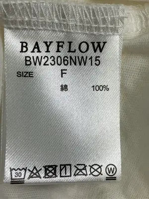 BAYFLOW/ベイフロー/Tシャツ/カットソー/トップス/ホワイト/F