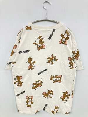 TOM and JERRY/トムアンドジェリー/Tシャツ/カットソー/トップス/ホワイト/M