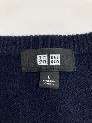 UNIQLO/ユニクロ/ニット/セーター/トップス/ネイビー/L
