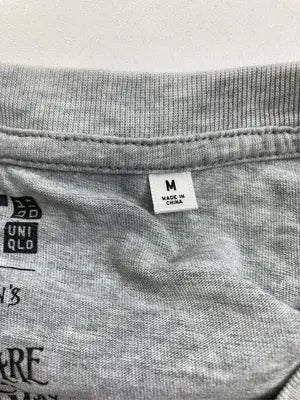 UNIQLO/ユニクロ/Tシャツ/カットソー/トップス/グレー/M