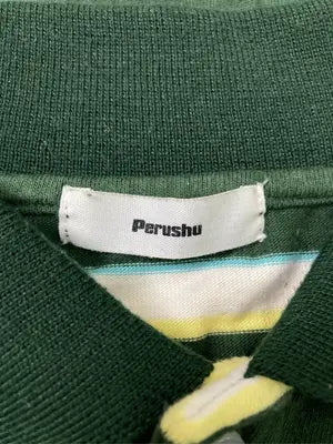 Perushu/ペルーシュ/ポロシャツ/トップス/グリーン/L
