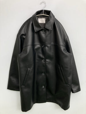 Anss. me/レザージャケット/ジャケット/アウター/ブラック/F