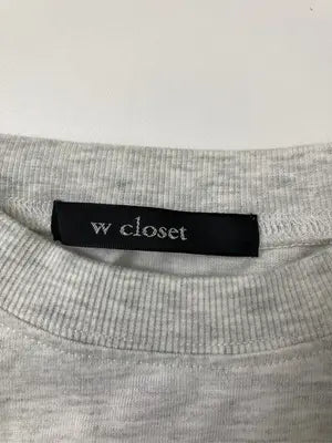 w closet/ダブルクローゼット/Tシャツ/カットソー/トップス/グレー/F