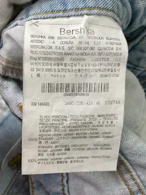 BERSHKA/ベルシュカ/デニムパンツ/パンツ/スカイブルー/EUR 40 / USA 08