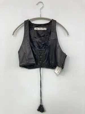 ZARA/ザラ/ノースリーブ/トップス/ブラック/USA M-L