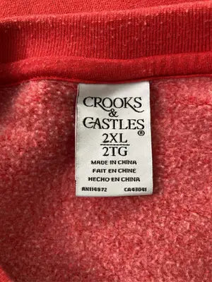 CROOKS&CASTLES/スウェット/トップス/レッド/2XL