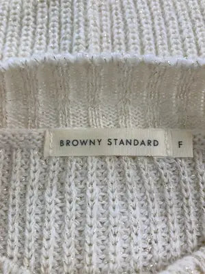 BROWNY STANDARD/ブラウニースタンダード/ニット/セーター/トップス/アイボリー/F