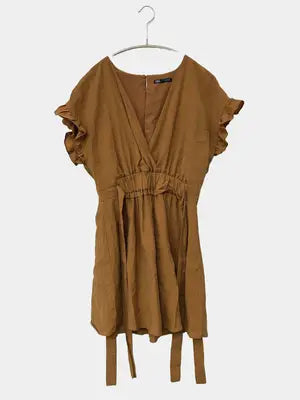 ZARA/ザラ/ワンピース/ワンピース/ドレス/ブラウン/USA M