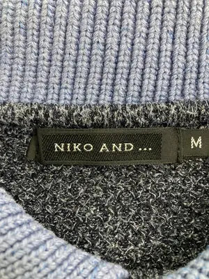 niko and .../ニコアンド/ポロシャツ/トップス/ネイビー/M