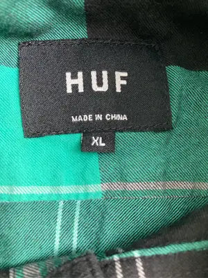 HUF/ハフ/シャツ/ブラウス/トップス/グリーン/XL