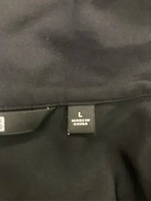 UNIQLO/ユニクロ/シャツワンピース/ワンピース/ドレス/ブラック/L
