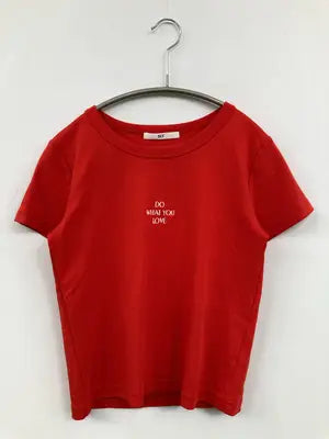 SLY/スライ/Tシャツ/カットソー/トップス/レッド/FREE