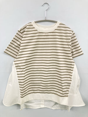 piacere/Tシャツ/カットソー/トップス/アイボリー