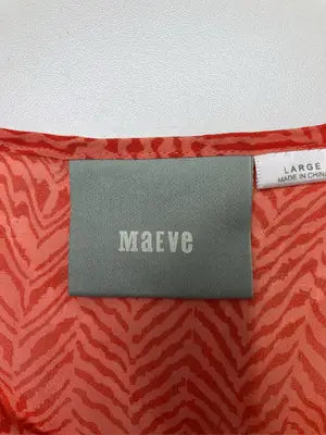 MaEVe/シャツ/ブラウス/トップス/レッド/LARGE
