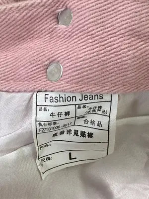 Fashion jeans/ファッションジーンズ/デニムパンツ/パンツ/ピンク/L