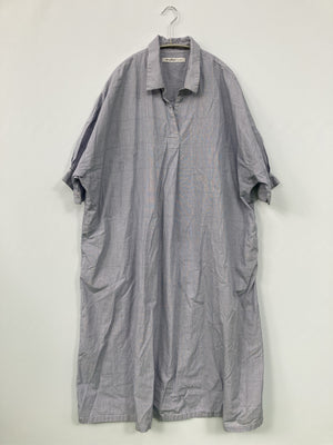 Sunny clouds/サニークラウズ/シャツワンピース/ワンピース/ドレス/ブルー/3L