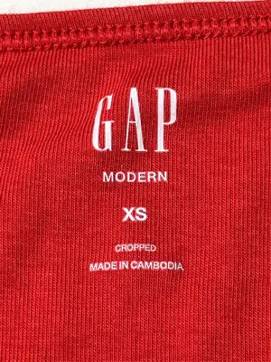 GAP/ギャップ/Tシャツ/カットソー/トップス/レッド/XS