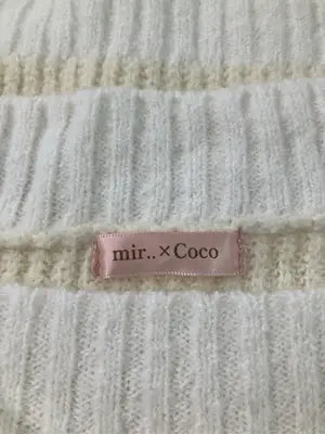 mir..xCoco/ニット/セーター/トップス/アイボリー/L