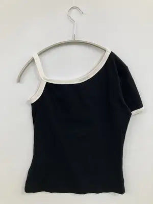 courreges/クレージュ/Tシャツ/カットソー/トップス/ブラック/M