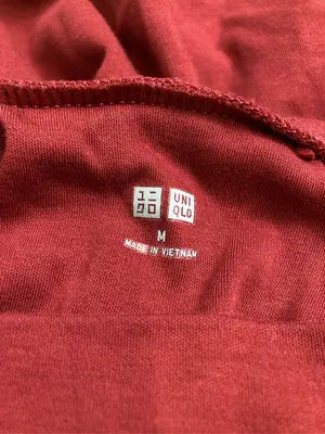 UNIQLO/ユニクロ/Tシャツ/カットソー/トップス/レッド/M