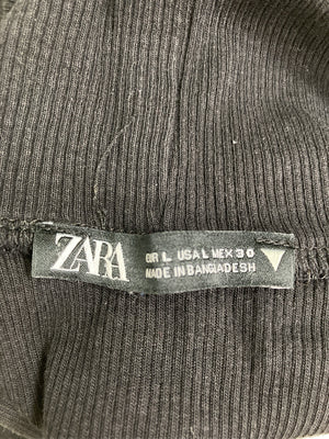 ZARA/ザラ/ノースリーブ/トップス/ブラック/L