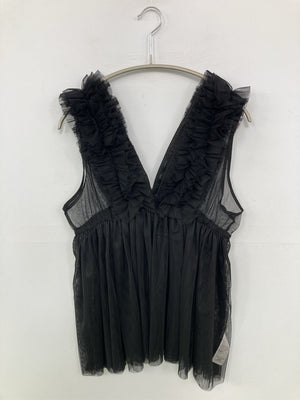 ノースリーブ/トップス/ブラック/L