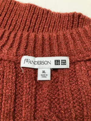 UNIQLO JW Anderson/ユニクロジェイダブリューアンダーソン/ニット/セーター/トップス/レッド/XL