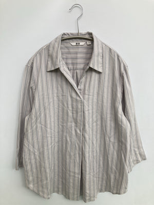 UNIQLO/ユニクロ/シャツ/ブラウス/トップス/グレー/M