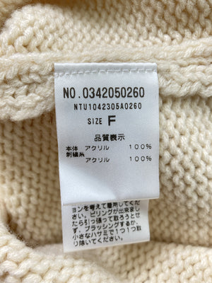 natural couture/ナチュラルクチュール/ニット/セーター/トップス/アイボリー/F