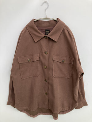 RAG MACHINE/ラグマシーン/シャツ/ブラウス/トップス/ブラウン/LARGE