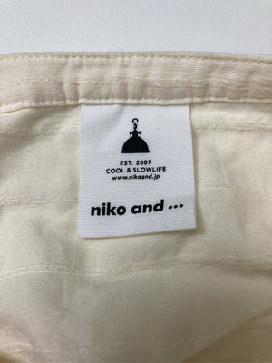 niko and .../ニコアンド/シャツワンピース/ワンピース/ドレス/アイボリー/F