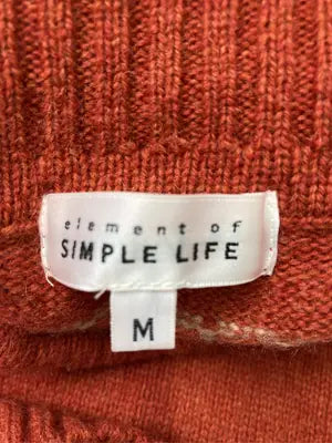 ELEMENT OF SIMPLE LIFE/ニット/セーター/トップス/オレンジ/M