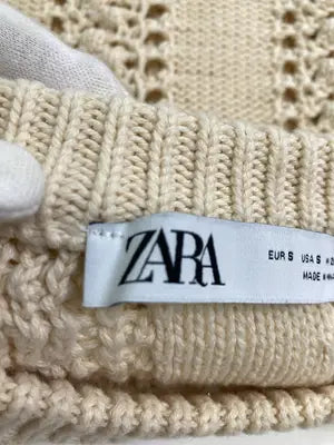 ZARA/ザラ/ニット/セーター/トップス/ベージュ/S