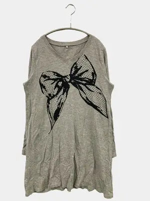 ヒラキ/Tシャツ/カットソー/トップス/グレー/L