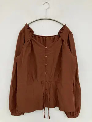 w closet/ダブルクローゼット/シャツ/ブラウス/トップス/ブラウン/F