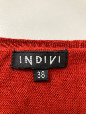 INDIVI/インディヴィ/ニット/セーター/トップス/レッド/38