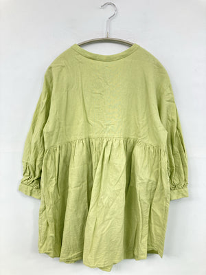 FRENCH LINEN/フレンチリネン/Tシャツ/カットソー/トップス/ライトグリーン/L