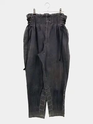 MEN'S GUMU/デニムパンツ/パンツ/ブラック/M