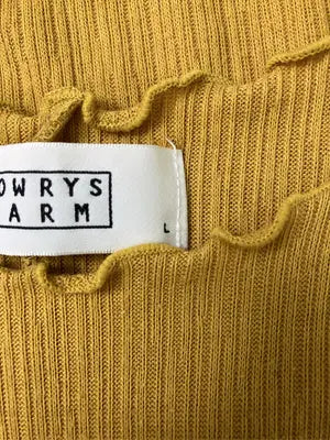 LOWRYS FARM/ローリーズファーム/Tシャツ/カットソー/トップス/イエロー/L