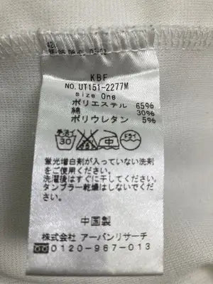 KBF/ケービーエフ/Tシャツ/カットソー/トップス/ホワイト/ONE